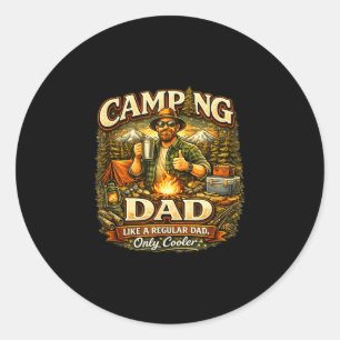 Camping ist Therapie-Shirt – lustiges Camping für Runder Aufkleber