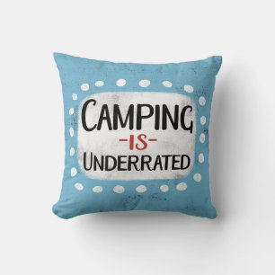 Camping ist untergegangen Throw Kissen