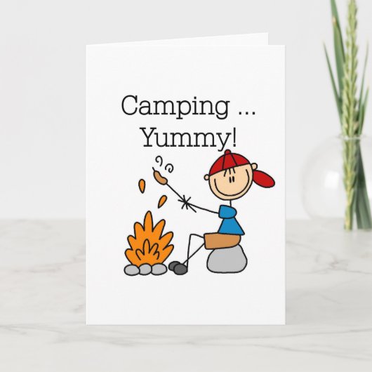 Camping ist Yummy Karte (Vorderseite)