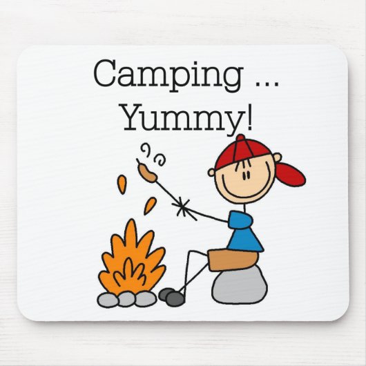 Camping ist Yummy T-Shirts und Geschenke Mousepad (Vorne)