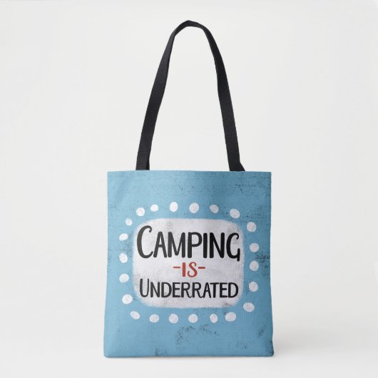 Camping ist zu stark tasche (Vorderseite)
