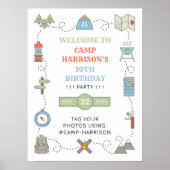 Camping jeder Altersgruppe Begrüßung Poster (Vorne)