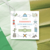Camping jeder Geburtstagspartei Geschenkanhänger