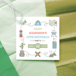 Camping jeder Geburtstagspartei Geschenkanhänger