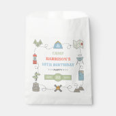 Camping jeder Geburtstagspartei Geschenktütchen (Vorderseite)