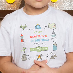 Camping jeder Geburtstagspartei T-Shirt