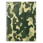 Camping Journal | ADD INITIAL Camouflage Kids Teen Notizblock (Vorderseite)