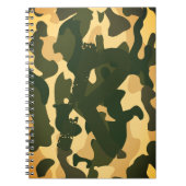 Camping Journal | ADD INITIAL Camouflage Kids Teen Notizblock (Vorderseite)