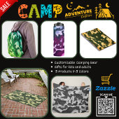 Camping Journal | ADD INITIAL Camouflage Kids Teen Notizblock