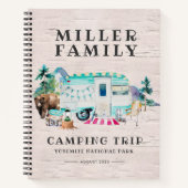 Camping Journal | Custom Road Trip Journal Notizblock (Vorderseite)