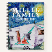 Camping Journal | Custom Road Trip Journal Notizblock (Vorderseite)