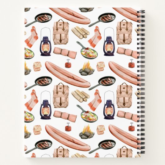 Camping Journal | Custom Road Trip Journal Notizblock (Rückseite)