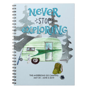 Camping Journal   Individuelles Reisejournal Notizblock