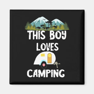 Camping-Junge Camp Camper Camping-Abenteuer Campin Magnet