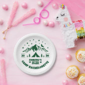 Camping Junggeselinnen-Abschied Pappteller (Party)