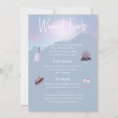 Camping Junggeselinnen-Abschied Wochenende Einladu Einladung (Rückseite)