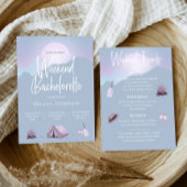 Camping Junggeselinnen-Abschied Wochenende Einladu Einladung