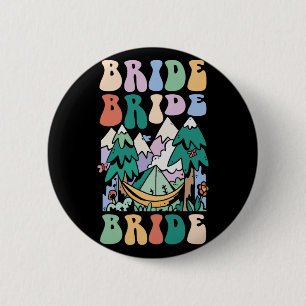 Camping-Junggesellinnen-Abschiedsparty-Camp Braut Button