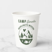 Camping Junggesellinnen-Abschiedsparty Camping Bac Pappbecher (Rückseite)