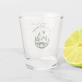 Camping-Junggesellinnen-Abschiedsparty Camping Bac Schnapsglas (Rückseite)