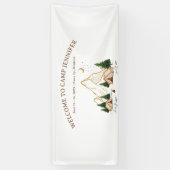 Camping-Junggesellinnen-Wochenende-Abenteuer Banner (Vertikal)