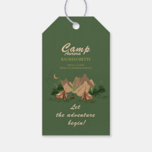 Camping-Junggesellinnen-Wochenende-Abenteuer Geschenkanhänger