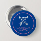 Camping Junggesellinnenabschied Button (Vorne & Hinten)
