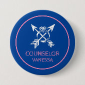 Camping Junggesellinnenabschied Button (Vorderseite)