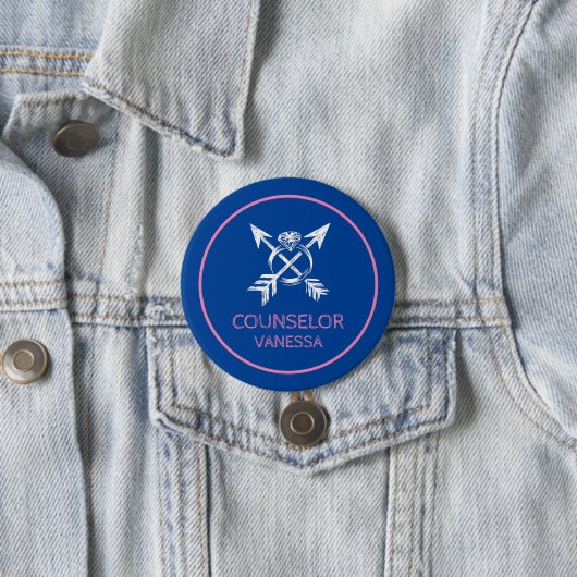 Camping Junggesellinnenabschied Button (Beispiel)