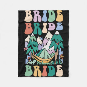 Camping Junggesellinnenabschied Camp Braut  Fleecedecke