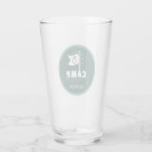Camping Junggesellinnenabschied Glas (Rückseite)