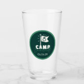 Camping Junggesellinnenabschied Glas (Vorderseite)