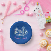 Camping Junggesellinnenabschied Pappteller (Party)