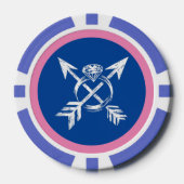 Camping Junggesellinnenabschied Pokerchips (Vorderseite)