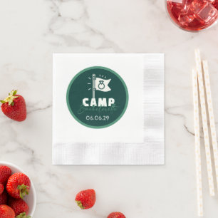 Camping Junggesellinnenabschied Serviette