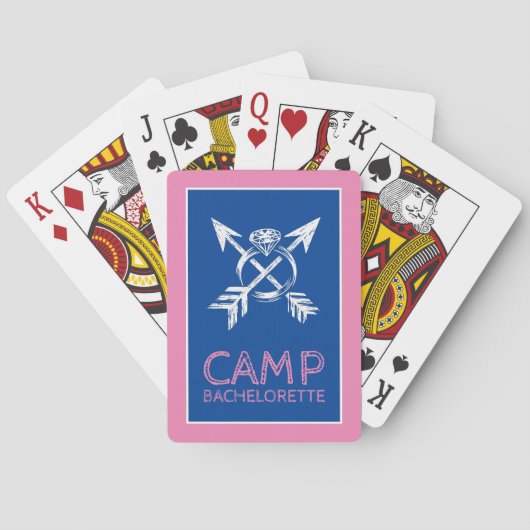 Camping Junggesellinnenabschied Spielkarten (Rückseite)