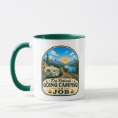 Camping-Kaffeetasse - Ich bin im Ruhestand! Tasse (Links)