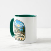 Camping-Kaffeetasse - Ich bin im Ruhestand! Tasse (Vorderseite Links)