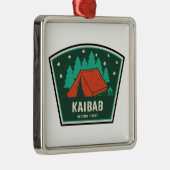 Camping Kaibab National Forest Arizona Ornament Aus Metall (Rechts)