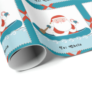 Camping Kanu Weihnachtsgeschenk Geschenkpapier