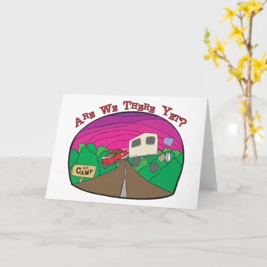 Camping Karte (Gelbe Blume)