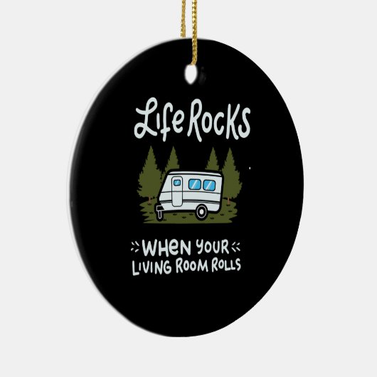 Camping Keramik Ornament (Rechts)