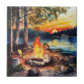 Camping Keramik Tile Fliese (Vorderseite)