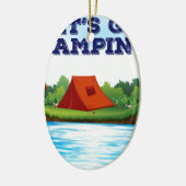 Camping Keramikornament (Links)
