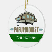 Camping Keramikornament (Links)