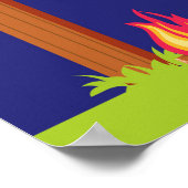 Camping Khaki Green Geburtstag Poster (Ecke)