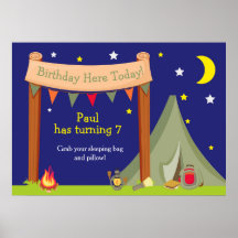 Camping Khaki Green Geburtstag
