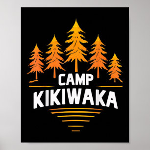 Camping Kikiwaka Sommercampingwald Wandern im Frei Poster