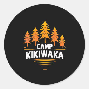 Camping Kikiwaka Sommercampingwald Wandern im Frei Runder Aufkleber