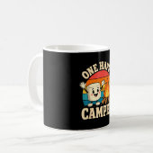 Camping Kinder süße Marshmallow Lagerfeuer Kaffeetasse (Vorderseite Links)